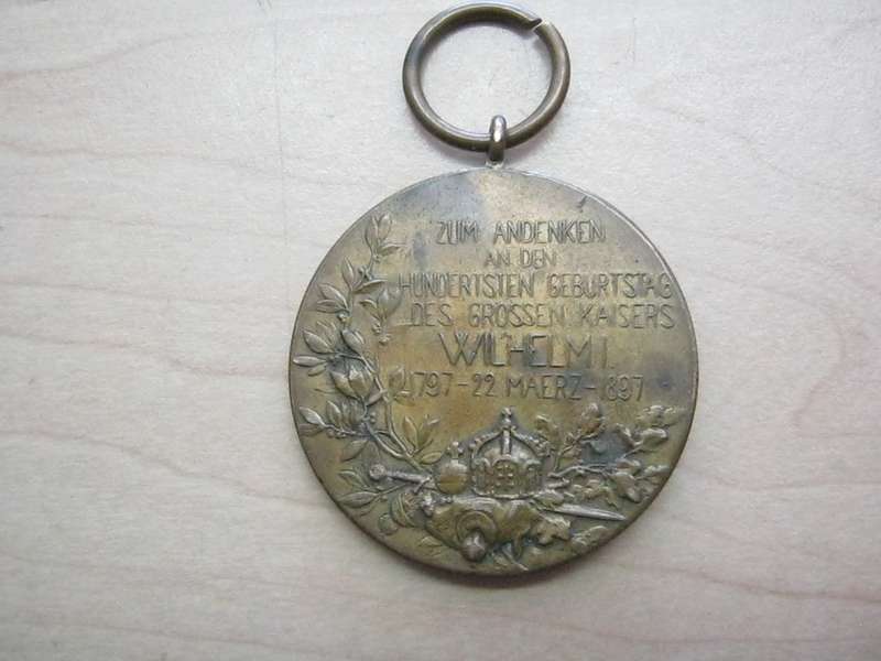 German Memorial medal.
